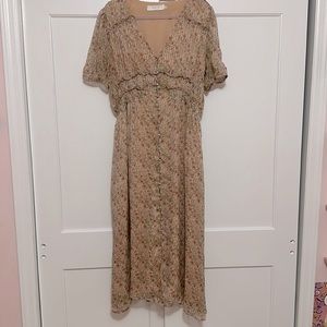 ASTR the label size XL flouncy floral midi dress EUC